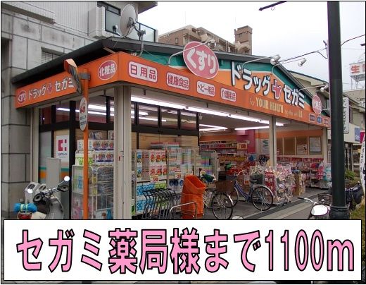 近くのセガミ薬局様まで1,100m(徒歩14分)