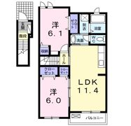 エンポリアム行橋 Ⅰの間取り画像