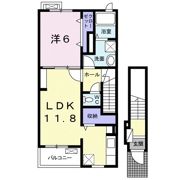 コルティーレ都府楼の間取り画像