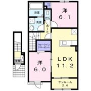 ボヌール市野坪Ⅱの間取り画像