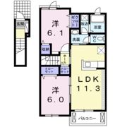 モンリーブル Ⅱの間取り画像