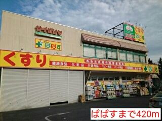 近くのぱぱすまで420m（徒歩6分）