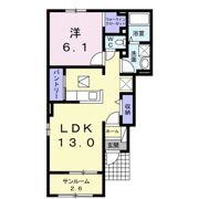 リバーサイドそれいゆⅠの間取り画像