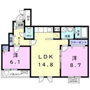 アンジュール登戸の間取り画像