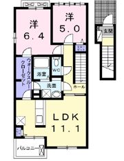 ハマユウ 石神沢 Ⅱの間取り画像