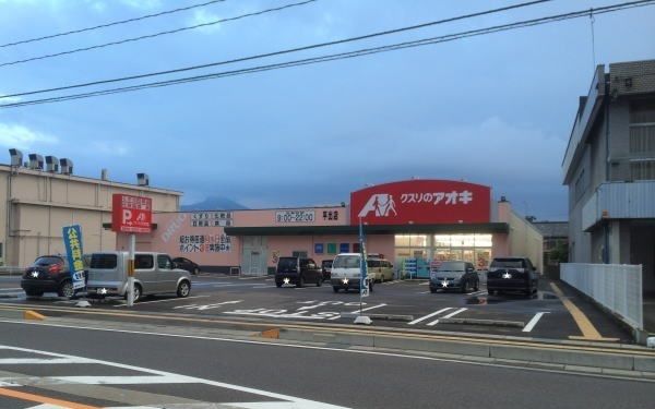 近くのクスリのアオキまで600m（徒歩8分）
