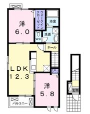 グレーシアⅡの間取り画像