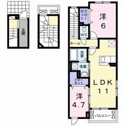 プレジールの間取り画像