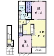 サンライズ霞Ⅲの間取り画像