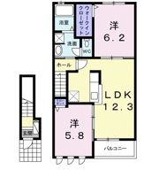 サンライズ霞Ⅲの間取り画像