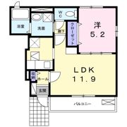 アンジュ アルモニーⅡの間取り画像