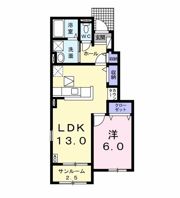 グラース上鎧Ⅱの間取り画像