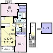 ビオーラ長田 Aの間取り画像