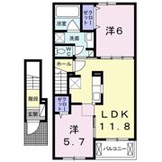エーデルハイム東松山 B棟の間取り画像