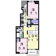 サンシャリエ．Aの間取り画像