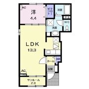 マーキュリー築捨の間取り画像