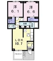 パレ・ロザージュⅠの間取り画像