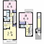 ボンヌール Bの間取り画像