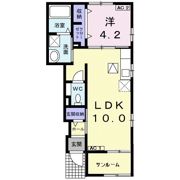 エスポワール宇佐南の間取り画像