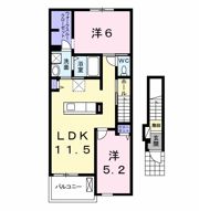 ラ・メール Bの間取り画像