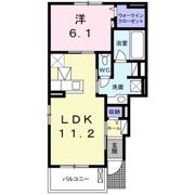 プラシード新城Ⅰの間取り画像