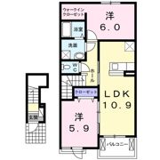 プラム シュシュBの間取り画像