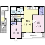 クレメント・輝Ⅱの間取り画像
