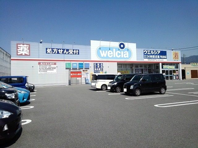 近くのウエルシア甲府池田店まで950m（徒歩12分）