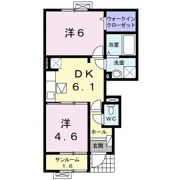 カリーノ カーサⅡの間取り画像