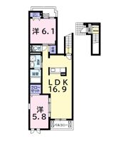 カレントカーサ ガーデンの間取り画像