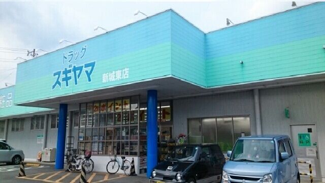 近くのドラッグスギヤマ新城東店様まで1,210m（徒歩16分）