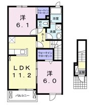 ウィスティリアⅡの間取り画像