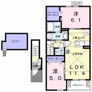 マーベラス山王Cの間取り画像