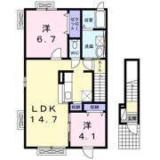 アート グレイスⅠの間取り画像