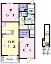 ベルツリー Aの間取り画像