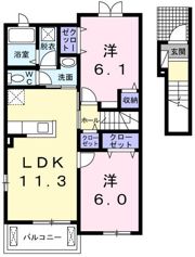 ベルツリー Cの間取り画像