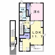 ルーベル太田Bの間取り画像