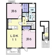 ラピス アジュールの間取り画像