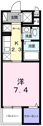 クラテックレジデンスⅡの間取り画像