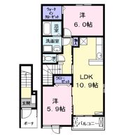 リバー サイドの間取り画像