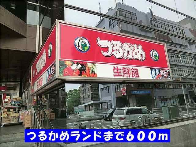 近くのつるかめランド八柱店まで600m（徒歩8分）