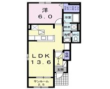 グランヴェールAの間取り画像