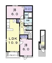 グランヴェールBの間取り画像
