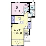 フォン ヴァサーミュレⅠの間取り画像