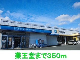 近くの薬王堂まで350m（徒歩5分）