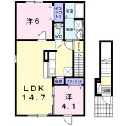 リバティ パー オンの間取り画像