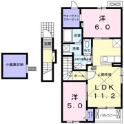 ラポール Aの間取り画像