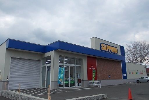 近くのサツドラプラタナス通店まで750m（徒歩10分）