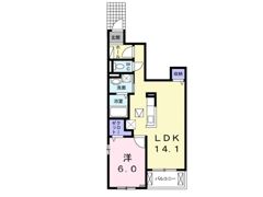 プラシードⅠの間取り画像