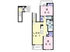 プラシードⅠの間取り画像